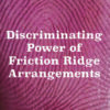 Discriminating Power of Friction Ridge Arrangements (10/15/2024)